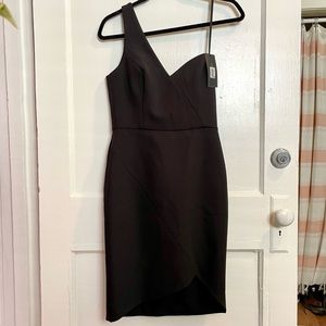 BCBGMAXAZARIA One Shoulder Cocktail Dress-sz 4